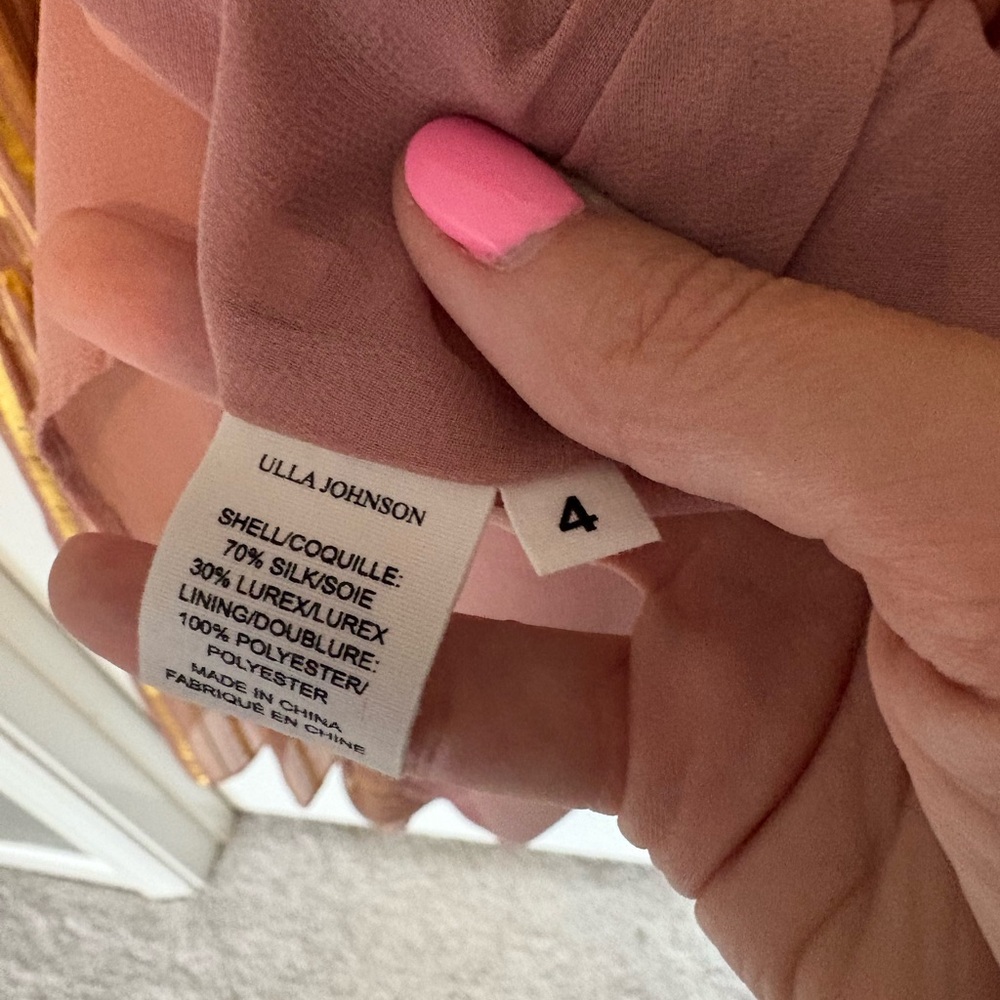 Ulla Johnson Justyne Dress in Rose and Gold - Picture 9 of 13